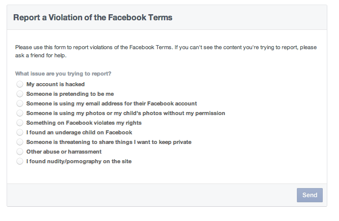 How to report harassment to facebook